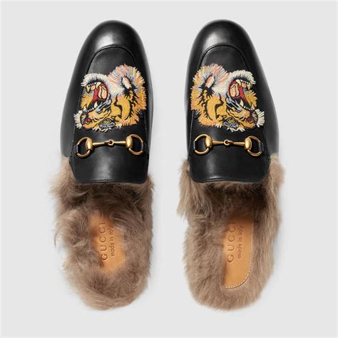 gucci shoes fur with tiger fake|gucci tiger slip on.